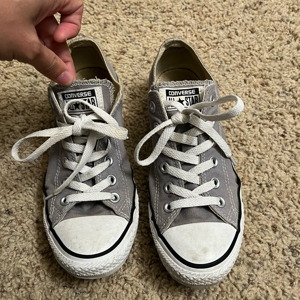 Women’s Grey Low-top Converse shoes